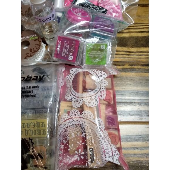 Crafting Supplies Lot Stamps Ribbon - Picture 11 of 11